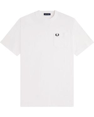 Fred Perry Tshirt With Logo - White