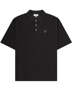Maison Kitsuné Shirt Collar Polo - Black