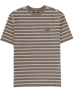 ROTATE BIRGER CHRISTENSEN Striped Logo T-Shirt - Grey