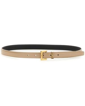 Saint Laurent Belt Cassandre - White