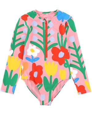 Stella McCartney Costume Da Bagno Maniche Lunghe - White