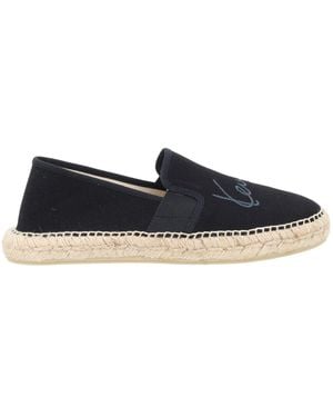 KENZO Espadrilla Con Logo Ricamato - Blue