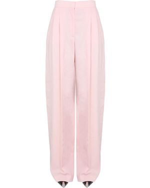 McQueen Wide Leg Trousers - Pink