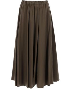 Aspesi Solid Midi Skirt - Green