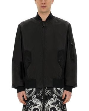 Versace Jeans Couture Technical Fabric Jacket - Black