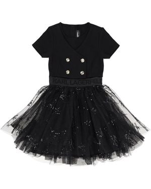 KARL LAGERFELD Vestito Con Gonna - Black