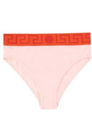 Versace Slip With Greek - Pink