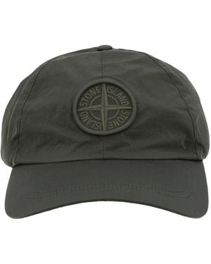 Stone Island Cappello Da Baseball Con Logo - Green