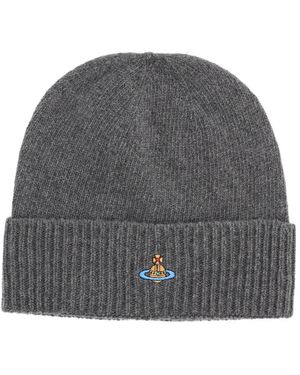 Vivienne Westwood Cashmere Beanie Classic - Grey