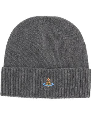 Vivienne Westwood Cashmere Beanie Classic - Grey