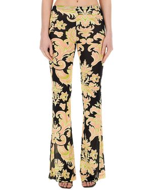 Etro Slim Fit Printed T-Shirt Pants - Metallic