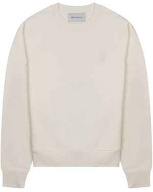 Ami Paris Felpa Con Logo - White