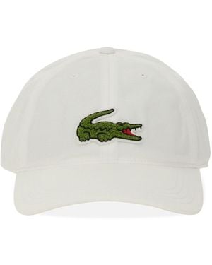 Lacoste Cappello Da Baseball Con Ricamo Logo - Bianco