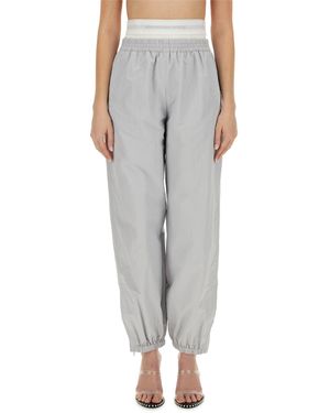 Alexander Wang Sports Trousers With Integrated Underwear - Grey