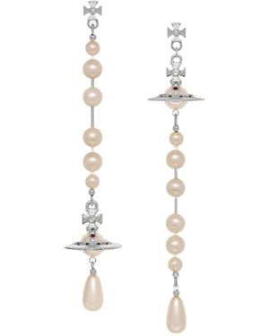 Vivienne Westwood Orecchini "Broken Pearl" - White