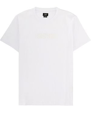 Fendi T-Shirt Con Logo 3D - White