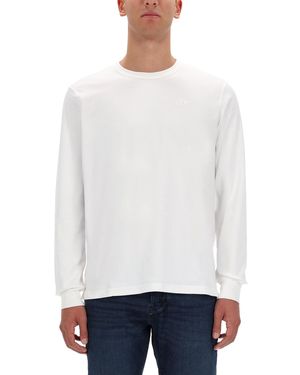 DIESEL Tshirt With Embroidered Logo - White