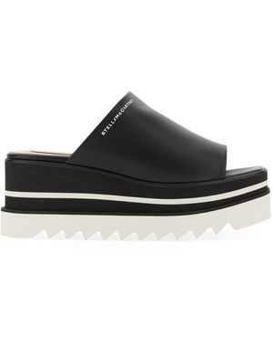 Stella McCartney Sneak-elyse 80 Platform Slides - Women's - Rubber/polyurethane - Black