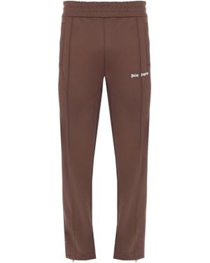 Palm Angels Pantalone Track Classic Logo - Brown