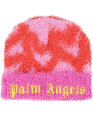 Palm Angels Beanie Hat "Heart" - Pink
