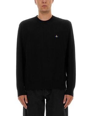 Vivienne Westwood Alex" Jersey With Logo - Black