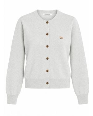 Maison Kitsuné Cardigan "Baby Fox" - White