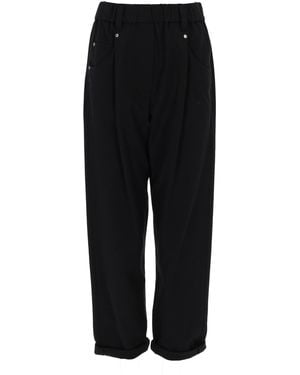Brunello Cucinelli Cotton Pants - Black