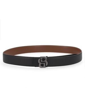 BOSS Cintura Reversibile "B Icon" Con Logo - Brown