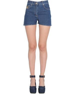 Moschino Denim Teddy Bear Shorts - Blue