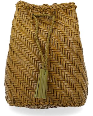 Dragon Diffusion Borsa "Pompom Double Jump Tan" - Natural