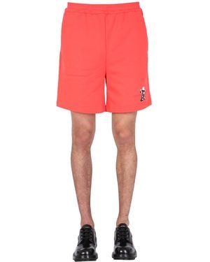 Helmut Lang Graphic Shorts - Red