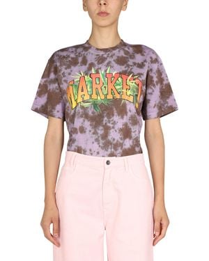 Market Cotton Logo Print Jersey T-shirt - Pink