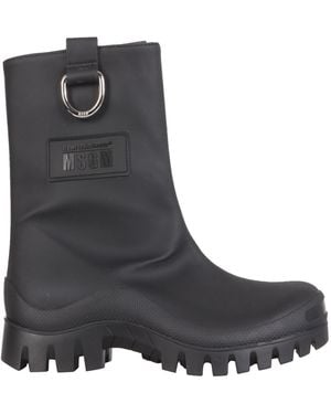 MSGM STIVALE DA PIOGGIA CON SUOLA TRACK - Nero