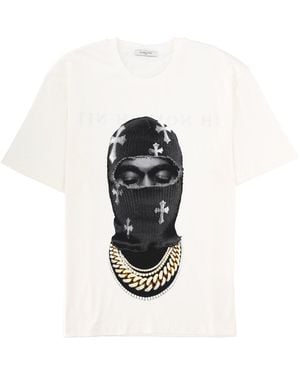 ih nom uh nit "Mask Crosses" T-Shirt - Black