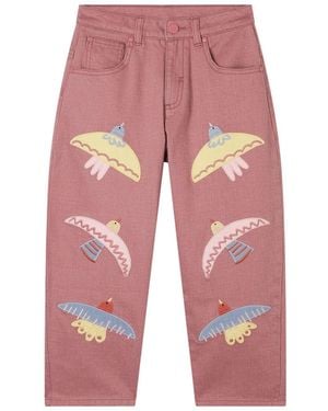 Stella McCartney Trousers "Birds" - Red