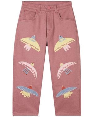 Stella McCartney Stella Mc Cartney Trousers "Birds" - Red