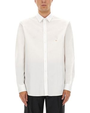 Moschino Structured Cotton Poplin Shirt - White