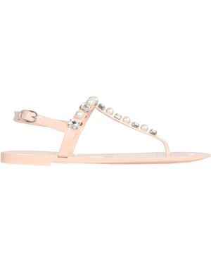Stuart Weitzman Elegant Flip Flop Sandals With 1.5 Cm Heel - Natural