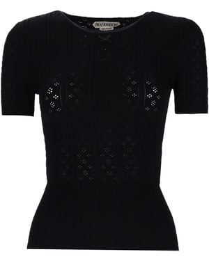 JW Anderson "Pointelle" T-Shirt - Black