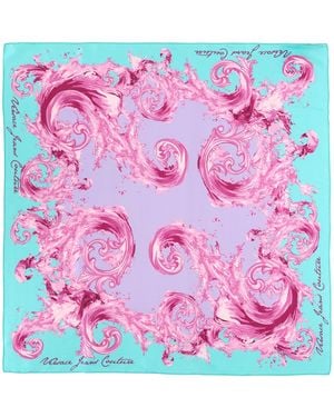 Versace Jeans Couture Foulard Con Stampa - Pink