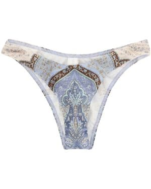 Zimmermann "Wanderlust" Bkini Briefs - Blue