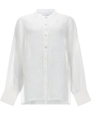 120% Lino Camicia - White