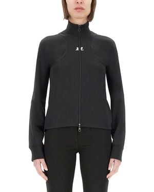 Courreges Interlock Scuba Jacket - Black