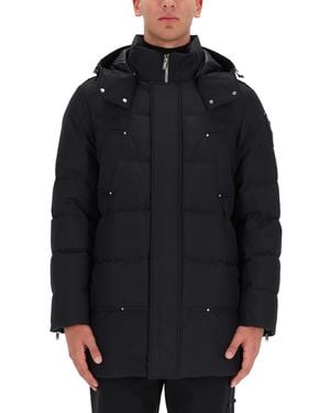 Moose Knuckles Hooded Puffer Parka - Blue