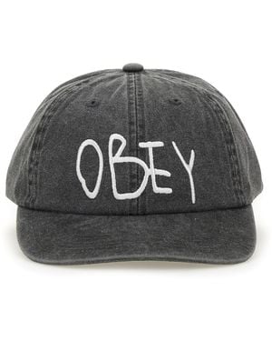 Obey "Jot" Baseball Hat - Grey
