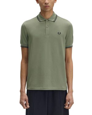 Fred Perry Polo With Logo - Green