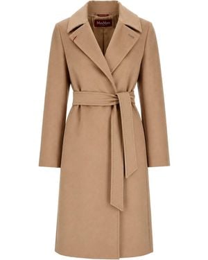 Max Mara Cappotto A Vestaglia - Natural