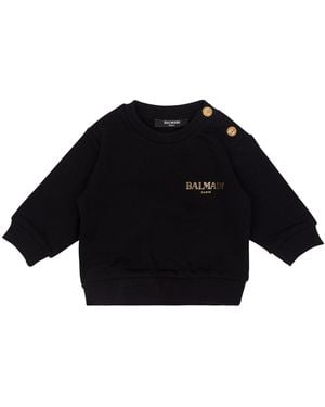 Balmain Sweatshirt With Logo - Black