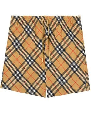 Burberry Check Print Swimsuit - Metallic