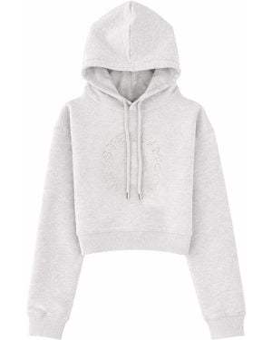 Stella McCartney Logo Sweatshirt Cotton Sweatshirts - White